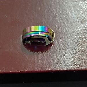 Rainbow Titanium Ring Stainless Steel 19mm